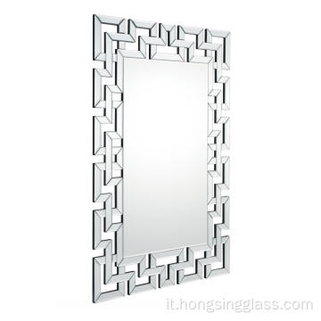 Specchio trasparente rettangolare specchio appeso